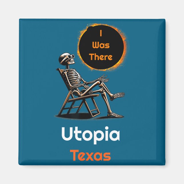 Jag Var Solförmörkelse Utopia Texas Där Magnet (Framsidan)