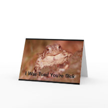 Jag var toad att du är sjuk! Hämta