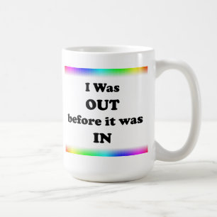 Jag var ute innan jag kom in kaffemugg