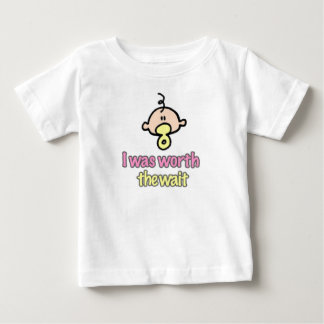 Jag var värd väntetiden (tjejen) t-shirt