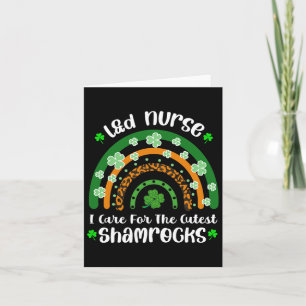 Jag vårdar de snyggaste shamrocksen Landd Sjuksköt Kort