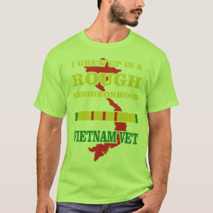 Jag växte upp i en grov neighbourhood - veteran t-shirt