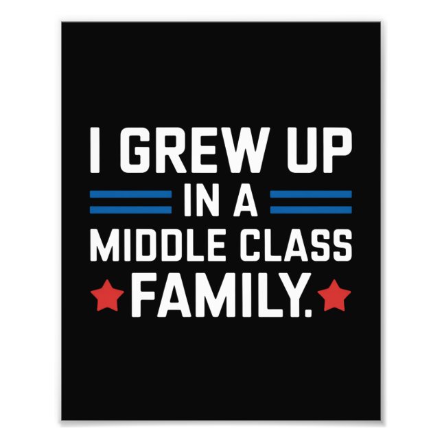 Jag växte upp i en Mitten-klass-familj Kamala Harr Fototryck (Framsidan)