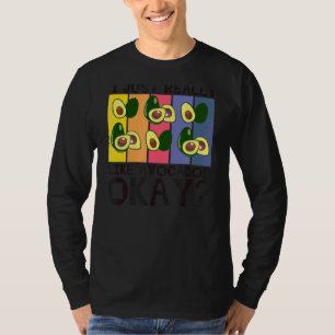 Jag Verkligen gillar Avocados Guacamole Aguacat T Shirt