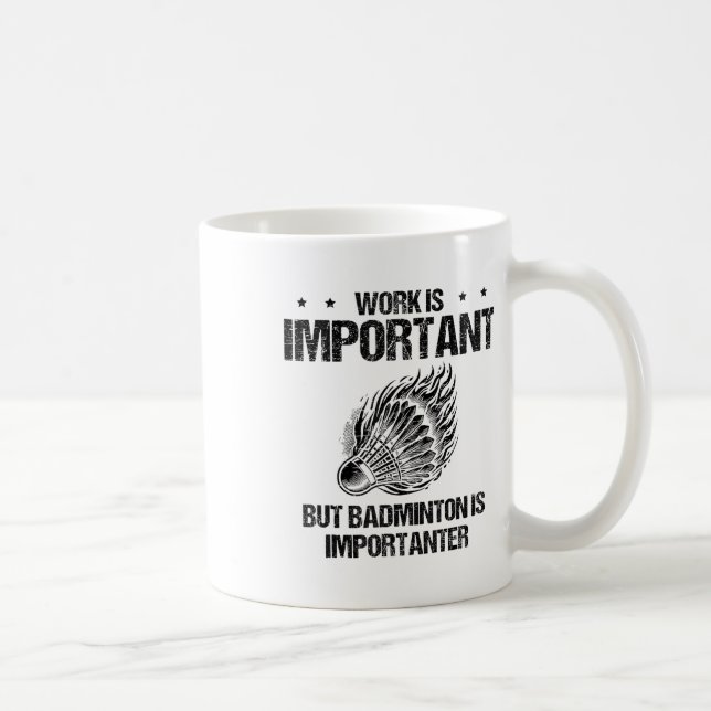 Jag Verkligen gillar Badminton Player Shuttle Kaffemugg (Höger)