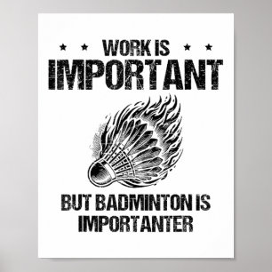 Jag Verkligen gillar Badminton Player Shuttle Poster