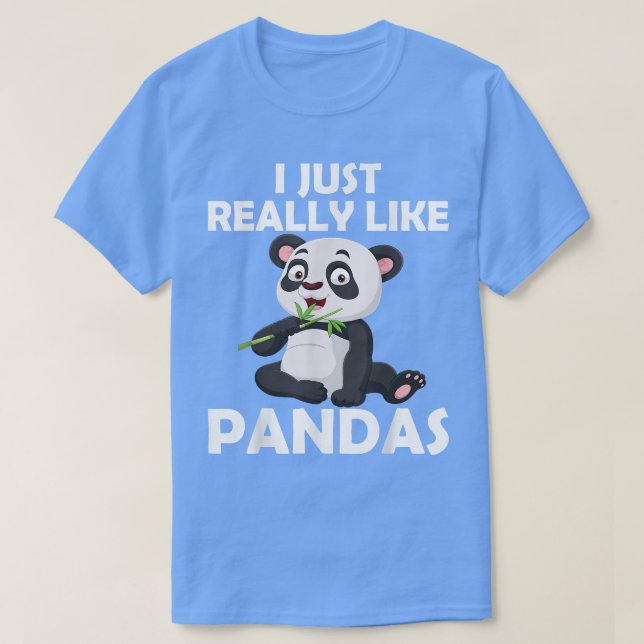 Jag Verkligen gillar bara Pandas Cute Giant Panda  T Shirt (Design framsida)