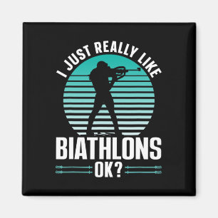 Jag Verkligen gillar Biathlons... Okej Sports Biat Magnet