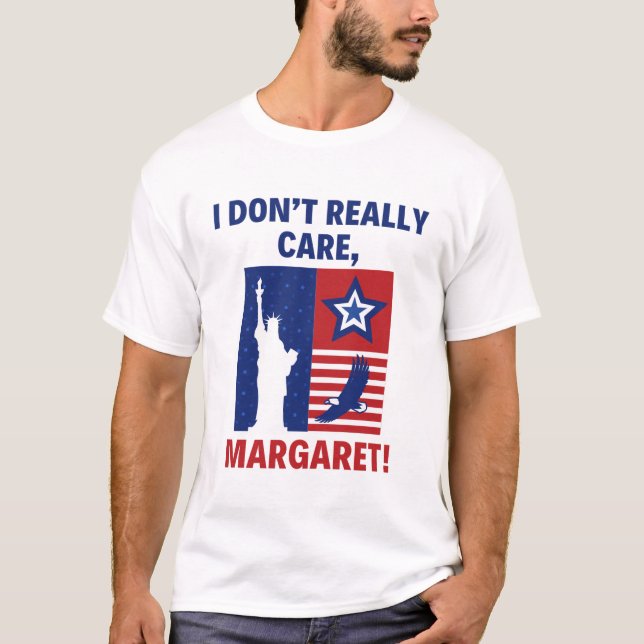 Jag Verkligen inte Margaret Funny som säger JD Van T Shirt (Framsida)