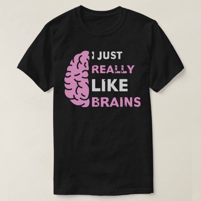 Jag Verkligen precis som Brains Funny Neurolog Neu T Shirt (Design framsida)