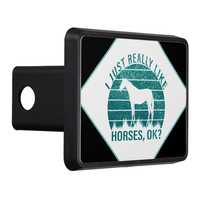 Jag Verkligen som hästar i Grönten Dragkroksskydd (Höger)