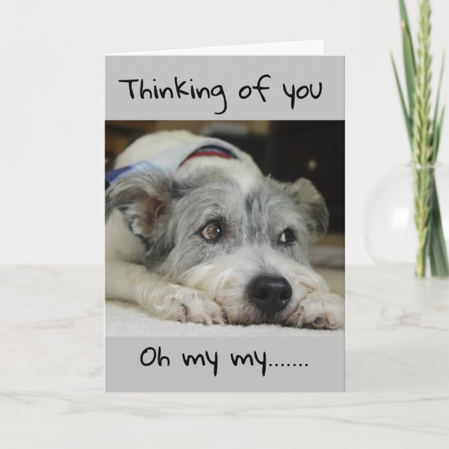 JAG VET ALDRIG HUR MYCKET JAG SKULLE "MISSA DIG" KORT (Framsida)