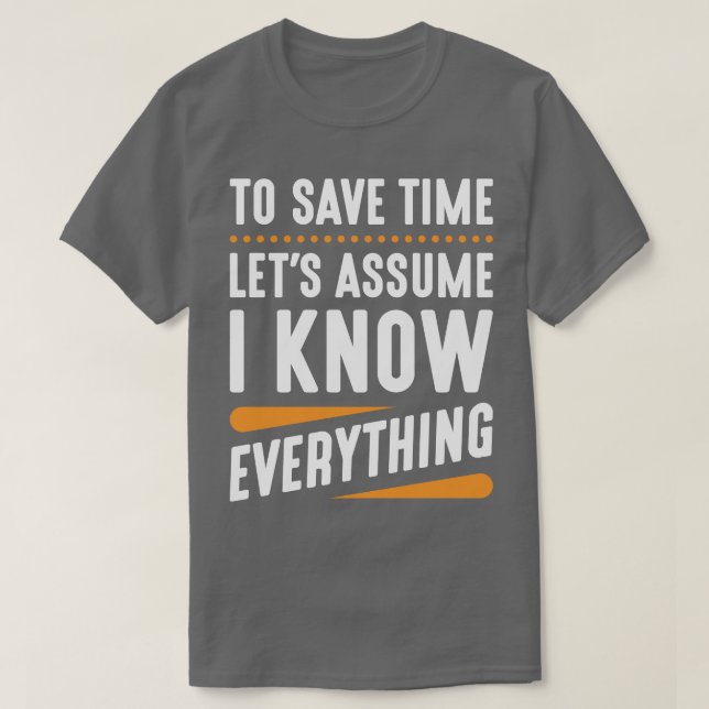 Jag vet allt t shirt (Design framsida)