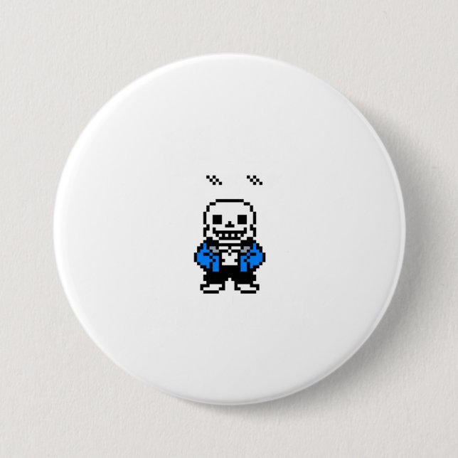 Jag vet att det är Skeleton Sans Sku Knapp (Framsida)