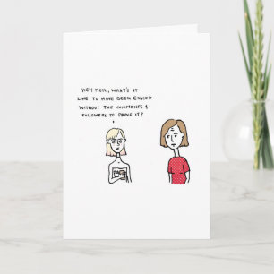 Jag vet att du förföljer mitt sociala massmedia helgkort