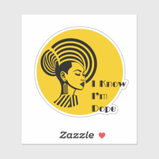 Jag vet att jag är påve klistermärken