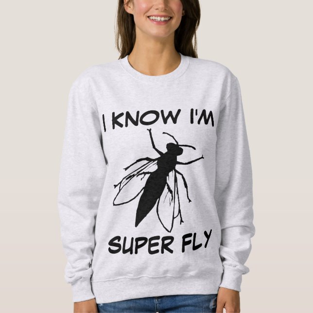 JAG VET ATT JAG ÄR TOPPEN FLY Funny T-Shirts (Framsida)