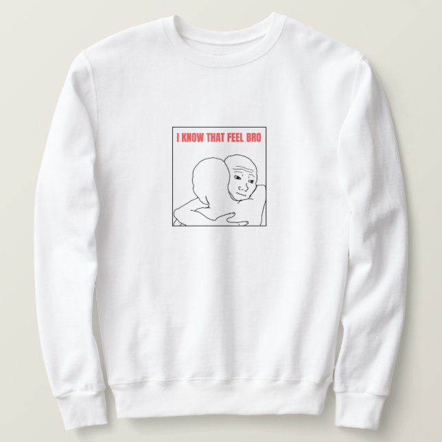 Jag vet att jag känner Bro-PM Lång Ärmad Tröja (Design framsida)