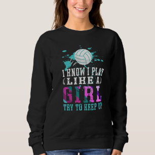 Jag vet att jag leker som en volleyboll för Tonåri T Shirt