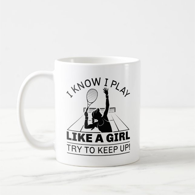 Jag vet att jag spelar som en flicka kaffemugg (Vänster)