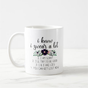 Jag vet att jag svenskar en hel del Lättcitat me Kaffemugg