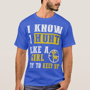 Jag vet att jag tänker som en flicka t shirt