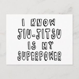 Jag vet att Jiu-Jitsu är min supermakt Vykort