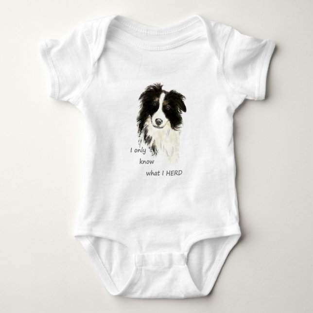 Jag vet bara vad jag har besatt Gräns Collie Dog H T-shirt (Framsida)