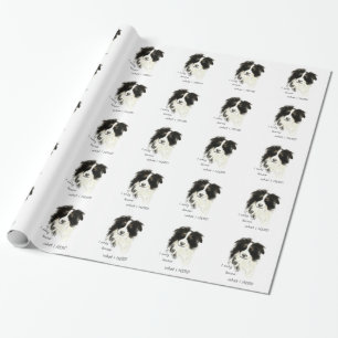 Jag vet bara vad jag har besatt Gräns Collie Hund Presentpapper