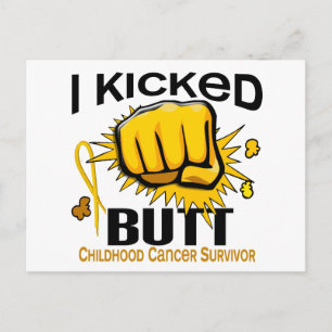 Jag vet hur man överlever barncancer vykort