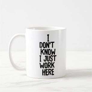 Jag vet inte.. Funny Office Co-Worker Kaffemugg