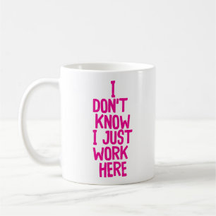 Jag vet inte.. Funny Office Co-Worker Kaffemugg