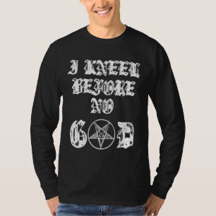 Jag vet inte innan nån gud, Satanic Occult Baphome T Shirt