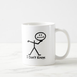 Jag vet inte kaffemugg