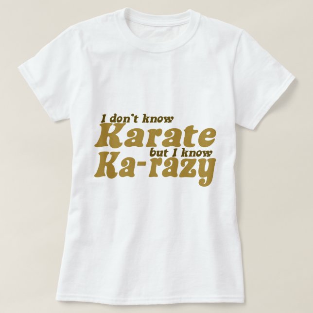Jag vet inte Karate Tee Shirt (Design framsida)
