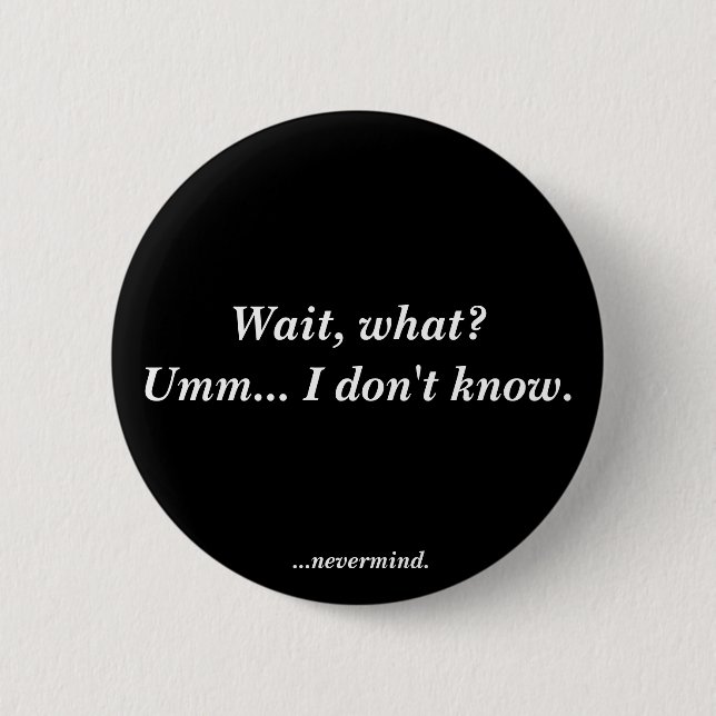 Jag vet inte knapp (Framsida)