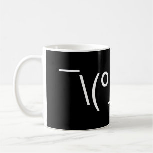 Jag Vet Inte LOL ¯\(º_o)/¯ Emoticon Japansk Kaomoj Kaffemugg
