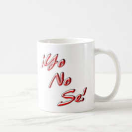 Jag vet inte muggen kaffemugg