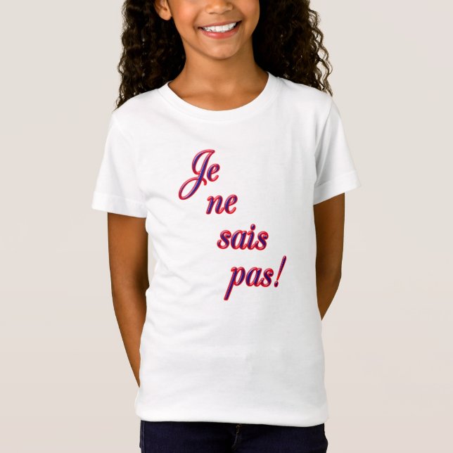 Jag vet inte t-shirt (Framsida)