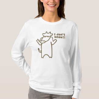Jag vet inte tecknadkokvinna skjorta tee shirt