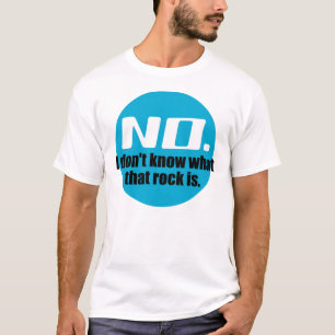 Jag vet inte vad Sten är (blått) T-shirt