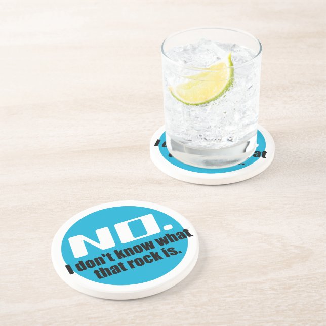 Jag vet inte vad Sten är (blått) Underlägg Sandsten (Sidan)