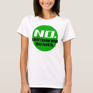 Jag vet inte vad Sten är (Grönt) T Shirt