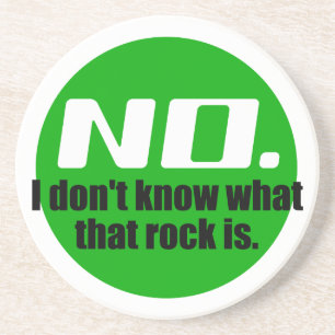 Jag vet inte vad Sten är (Grönt) Underlägg Sandsten