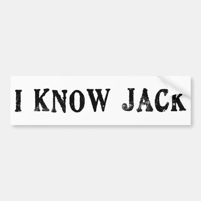 Jag vet jacken bildekal (Framsidan)
