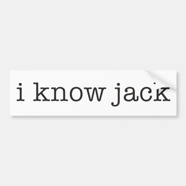Jag vet jacken bildekal (Framsidan)