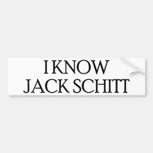 Jag vet jacken Schitt Bildekal