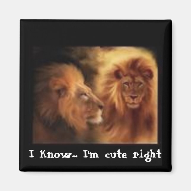 Jag vet... Jag är söt höger Magnet (Framsidan)