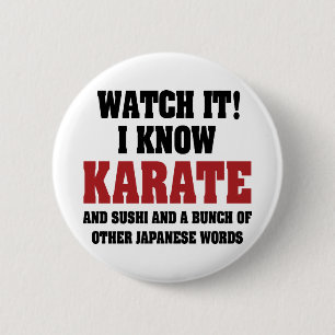 Jag vet karate! Och sushi och andra japanska ord Knapp