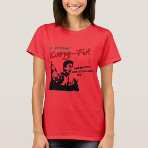 Jag vet kung fu, jiu-jitsu och alla andra u t shirt